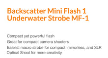 Load image into Gallery viewer, Backscatter Mini Flash 1 Underwater Strobe Package