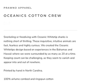 Prawno Oceanics Cotton Crew (Pacific Blue)