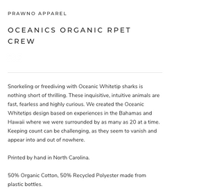 Prawno Oceanics Organic RPET Crew (Black)