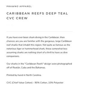 Prawno Caribbean Reefs CVC Crew (Deep Teal)