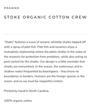 Load image into Gallery viewer, Prawno Stoke Organic Cotton Crew (Eggplant)
