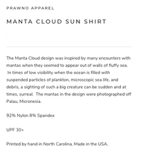 Load image into Gallery viewer, Prawno Manta Cloud Sun Shirt (Marine)
