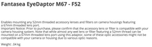 Load image into Gallery viewer, Fantasea M67 - F52 Adaptor
