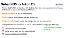Load image into Gallery viewer, Subal Camera Housing Nikon D5
